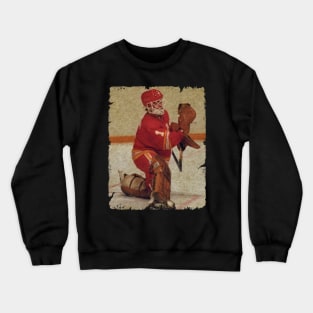 Pat Riggin, 1982 in Atlanta Calgary Flames (3.89 GAA) Crewneck Sweatshirt